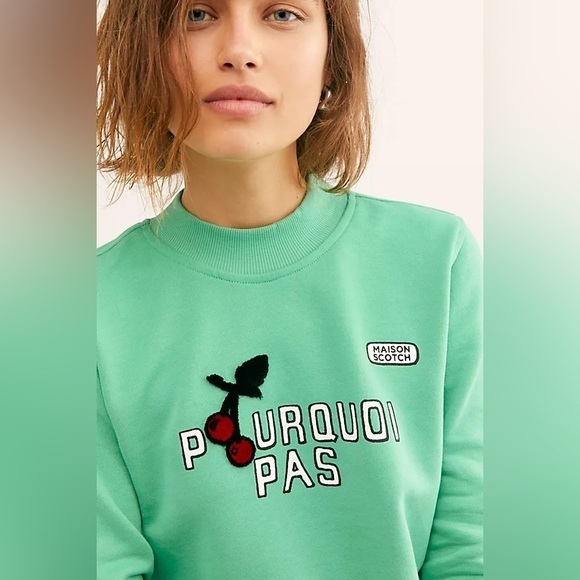 Scotch‎ & Soda Green Sweatshirt Smalll - Picture 1 of 4